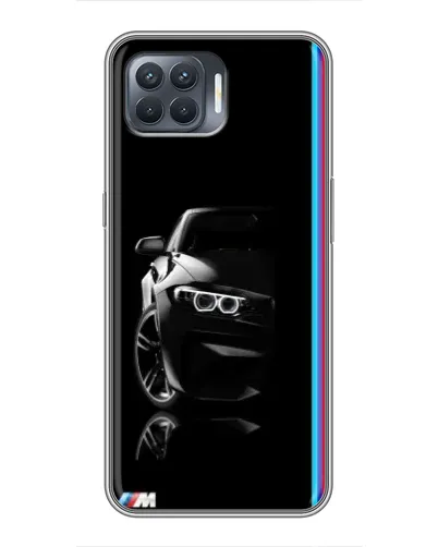 Чехол для OPPO Reno 4 Lite с картинкой «Силуэт BMW в темноте» Чехол для OPPO Reno 4 Lite с картинкой «Силуэт BMW в темноте»
