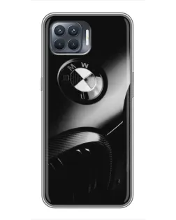 Чехол для OPPO Reno 4 Lite с картинкой «Эмблема BMW — макро»