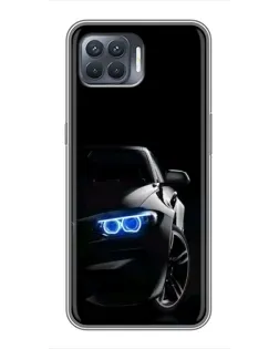 Чехол для OPPO Reno 4 Lite с картинкой «BMW — ночной взгляд»