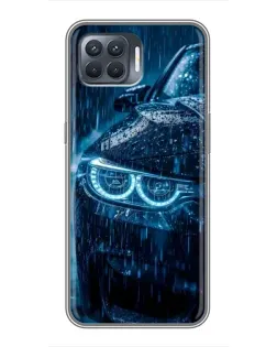 Чехол для OPPO Reno 4 Lite с картинкой «BMW под дождем»