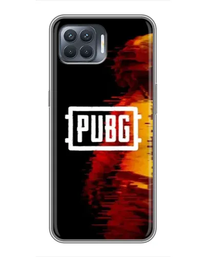 Чехол для OPPO Reno 4 Lite с картинкой «Яркий логотип PUBG»