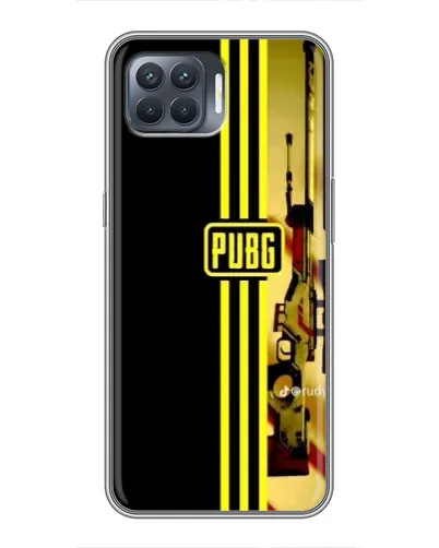 Чехол для OPPO Reno 4 Lite с картинкой «PUBG — камуфляжный шлем»