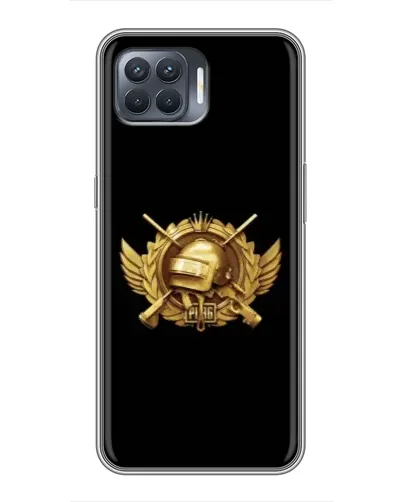 Чехол для OPPO Reno 4 Lite с картинкой «PUBG — оранжевый градиент»