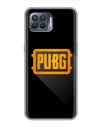Чехол для OPPO Reno 4 Lite с картинкой «PUBG — рамка лого»