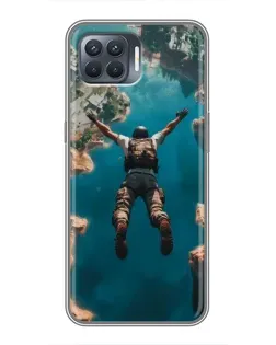 Чехол для OPPO Reno 4 Lite с картинкой «PUBG — свободное падение»