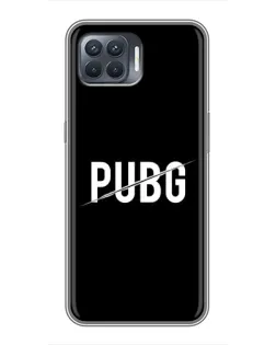 Чехол для OPPO Reno 4 Lite с картинкой «PUBG — белый логотип»