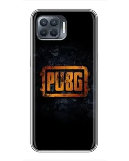 Чехол для OPPO Reno 4 Lite с картинкой «PUBG — золотой логотип»