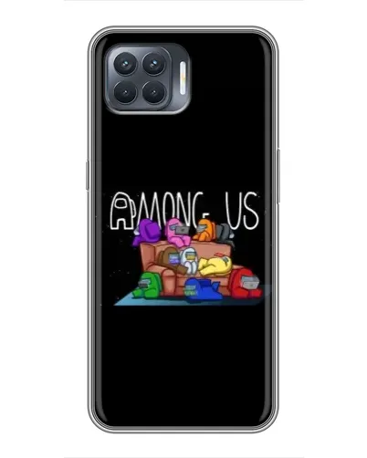 Чехол для OPPO Reno 4 Lite с картинкой «Логотип Among Us» Чехол для OPPO Reno 4 Lite с картинкой «Логотип Among Us»