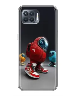 Чохол для OPPO Reno 4 Lite з картинкою «Among Us — 3D стиль»