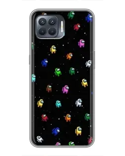 Чохол для OPPO Reno 4 Lite з картинкою «Екіпаж Among Us»
