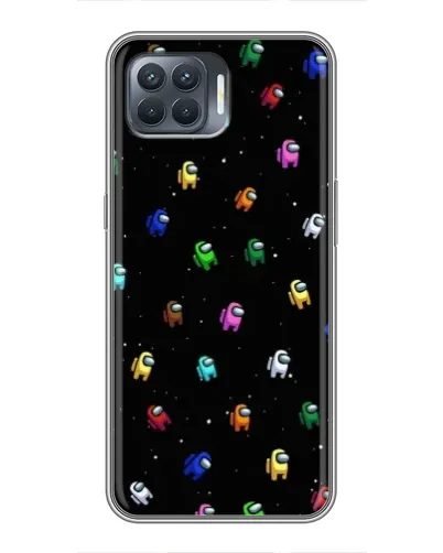 Чехол для OPPO Reno 4 Lite с картинкой «Экипаж Among Us» Чехол для OPPO Reno 4 Lite с картинкой «Экипаж Among Us»