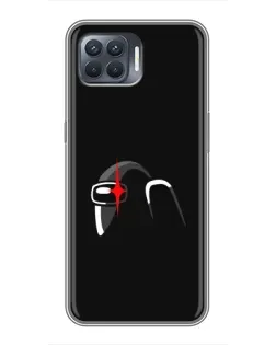 Чохол для OPPO Reno 4 Lite з картинкою «Among Us шолом»