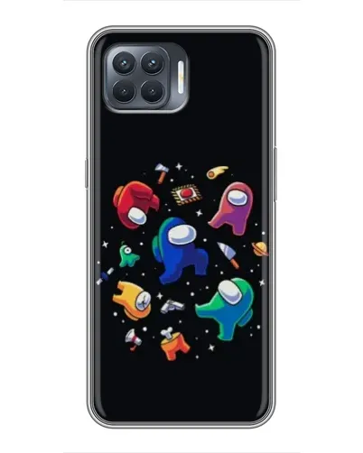 Чехол для OPPO Reno 4 Lite с картинкой «Among Us космос» Чехол для OPPO Reno 4 Lite с картинкой «Among Us космос»