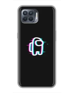 Чехол для OPPO Reno 4 Lite с картинкой «Among Us неон» Чехол для OPPO Reno 4 Lite с картинкой «Among Us неон»