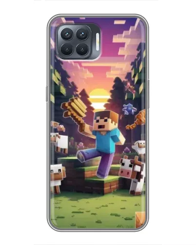 Чехол для OPPO Reno 4 Lite с картинкой «Стив на ферме» Чехол для OPPO Reno 4 Lite с картинкой «Стив на ферме»