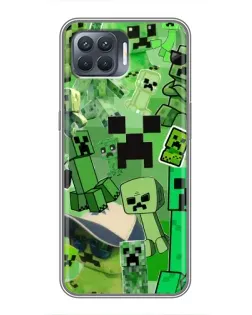 Чохол для OPPO Reno 4 Lite з картинкою «Кріпери Minecraft»