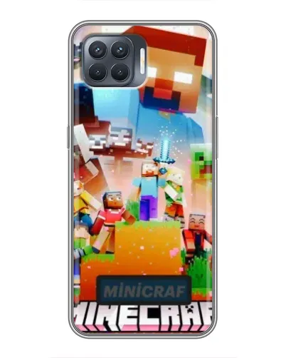 Чехол для OPPO Reno 4 Lite с картинкой «Minecraft герои игры» Чехол для OPPO Reno 4 Lite с картинкой «Minecraft герои игры»