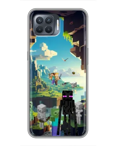 Чехол для OPPO Reno 4 Lite с картинкой «Эндермен в лесу» Чехол для OPPO Reno 4 Lite с картинкой «Эндермен в лесу»