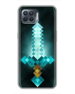 Чохол для OPPO Reno 4 Lite з картинкою «Алмазний меч неон» Чохол для OPPO Reno 4 Lite з картинкою «Алмазний меч неон»