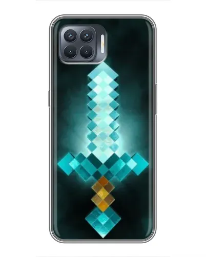Чехол для OPPO Reno 4 Lite с картинкой «Алмазный меч неон» Чехол для OPPO Reno 4 Lite с картинкой «Алмазный меч неон»