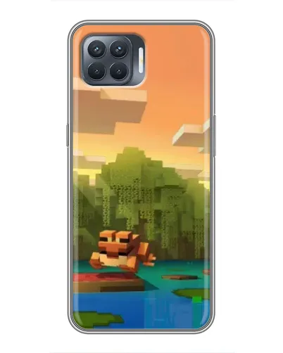 Чехол для OPPO Reno 4 Lite с картинкой «Майнкрафт закат солнца» Чехол для OPPO Reno 4 Lite с картинкой «Майнкрафт закат солнца»