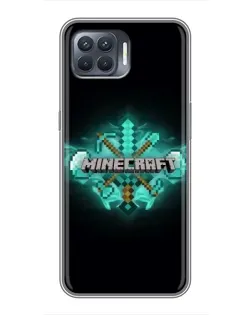 Чохол для OPPO Reno 4 Lite з картинкою «Minecraft Diamond лого» Чохол для OPPO Reno 4 Lite з картинкою «Minecraft Diamond лого»