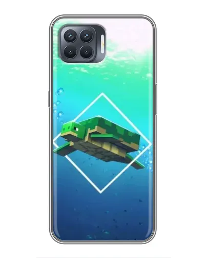 Чехол для OPPO Reno 4 Lite с картинкой «Черепаха Minecraft» Чехол для OPPO Reno 4 Lite с картинкой «Черепаха Minecraft»