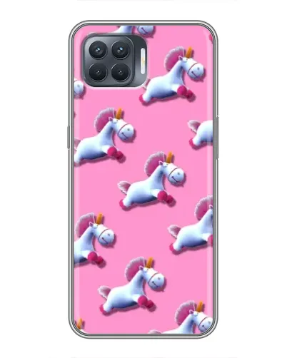 Чехол для OPPO Reno 4 Lite с картинкой «Единороги на розовом» Чехол для OPPO Reno 4 Lite с картинкой «Единороги на розовом»