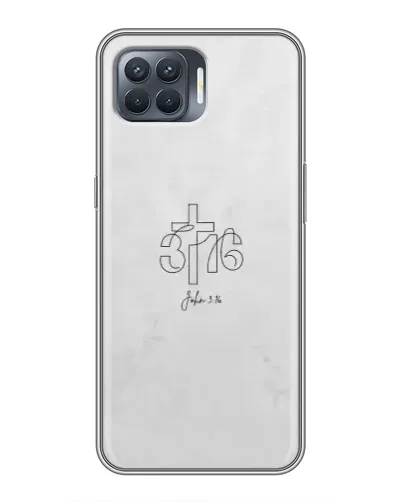 Чехол для OPPO Reno 4 Lite с картинкой «Иоанна 3:16 Крест» Чехол для OPPO Reno 4 Lite с картинкой «Иоанна 3:16 Крест»