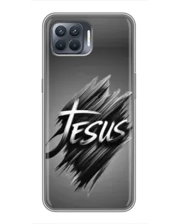 Чехол для OPPO Reno 4 Lite с картинкой «Надпись Jesus Graffiti»