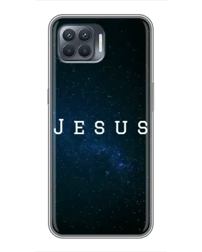 Чехол для OPPO Reno 4 Lite с картинкой «Звездное небо Jesus» Чехол для OPPO Reno 4 Lite с картинкой «Звездное небо Jesus»