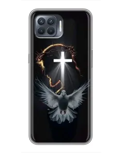 Чехол для OPPO Reno 4 Lite с картинкой «Голубь и Свет»