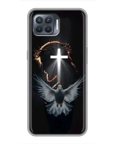 Чехол для OPPO Reno 4 Lite с картинкой «Голубь и Свет» Чехол для OPPO Reno 4 Lite с картинкой «Голубь и Свет»