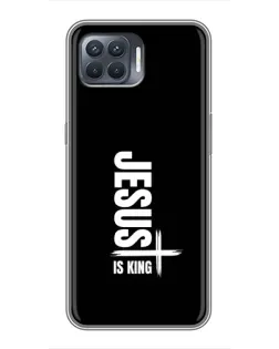 Чехол для OPPO Reno 4 Lite с картинкой «Вертикаль веры Jesus»