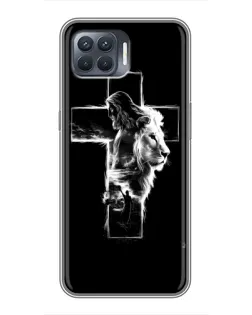Чохол для OPPO Reno 4 Lite з картинкою «Сяючий хрест Jesus»