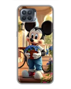 Чехол для OPPO Reno 4 Lite с картинкой «Микки садовод»