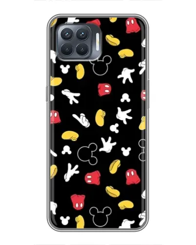 Чехол для OPPO Reno 4 Lite с картинкой «Графический принт лапок»