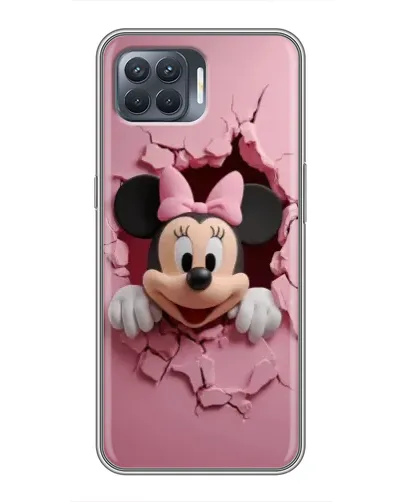 Чехол для OPPO Reno 4 Lite с картинкой «Минни сквозь стену»
