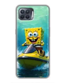 Чохол для OPPO Reno 4 Lite з картинкою «Спанч Боб на гідроциклі» Чохол для OPPO Reno 4 Lite з картинкою «Спанч Боб на гідроциклі»
