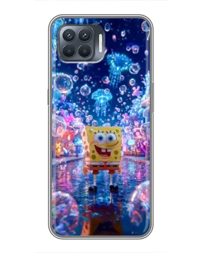 Чехол для OPPO Reno 4 Lite с картинкой «Неоновый океан»