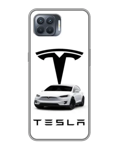 Чехол для OPPO Reno 4 Lite с картинкой «Tesla White Style» Чехол для OPPO Reno 4 Lite с картинкой «Tesla White Style»