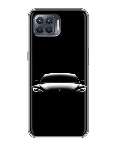 Чехол для OPPO Reno 4 Lite с картинкой «Фары Tesla Night» Чехол для OPPO Reno 4 Lite с картинкой «Фары Tesla Night»