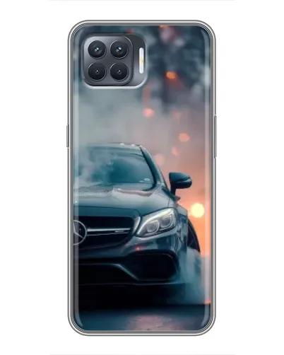 Чехол для OPPO Reno 4 Lite с картинкой «Mercedes — ночной город» Чехол для OPPO Reno 4 Lite с картинкой «Mercedes — ночной город»