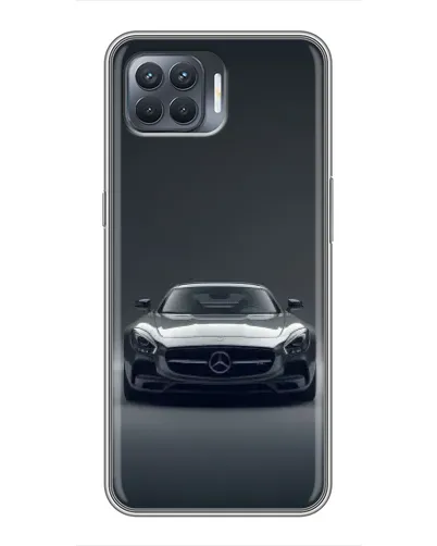 Чехол для OPPO Reno 4 Lite с картинкой «Mercedes на черном» Чехол для OPPO Reno 4 Lite с картинкой «Mercedes на черном»