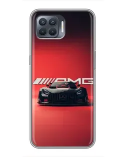 Чехол для OPPO Reno 4 Lite с картинкой «Mercedes AMG — красная линия»