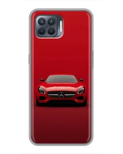 Чехол для OPPO Reno 4 Lite с картинкой «Красный Mercedes AMG»