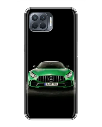 Чехол для OPPO Reno 4 Lite с картинкой «Mercedes — неоновый лого» Чехол для OPPO Reno 4 Lite с картинкой «Mercedes — неоновый лого»
