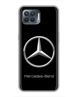 Чехол для OPPO Reno 4 Lite с картинкой «Mercedes Silver Logo»