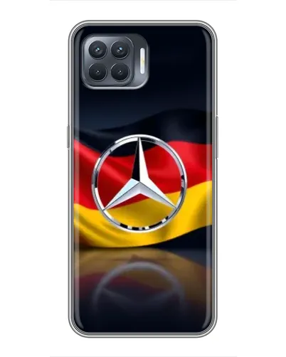 Чехол для OPPO Reno 4 Lite с картинкой «Mercedes — флаг Германии» Чехол для OPPO Reno 4 Lite с картинкой «Mercedes — флаг Германии»