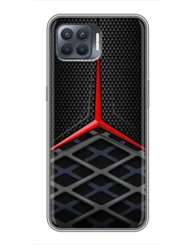 Чехол для OPPO Reno 4 Lite с картинкой «Mercedes Carbon Grid» Чехол для OPPO Reno 4 Lite с картинкой «Mercedes Carbon Grid»